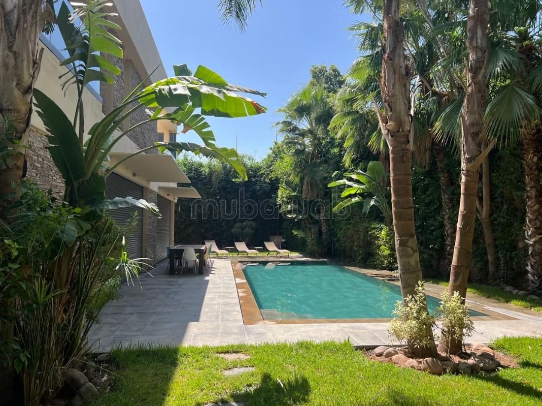 RARE Avenue Med 6 Villa à louer meublée proche Morocco mall