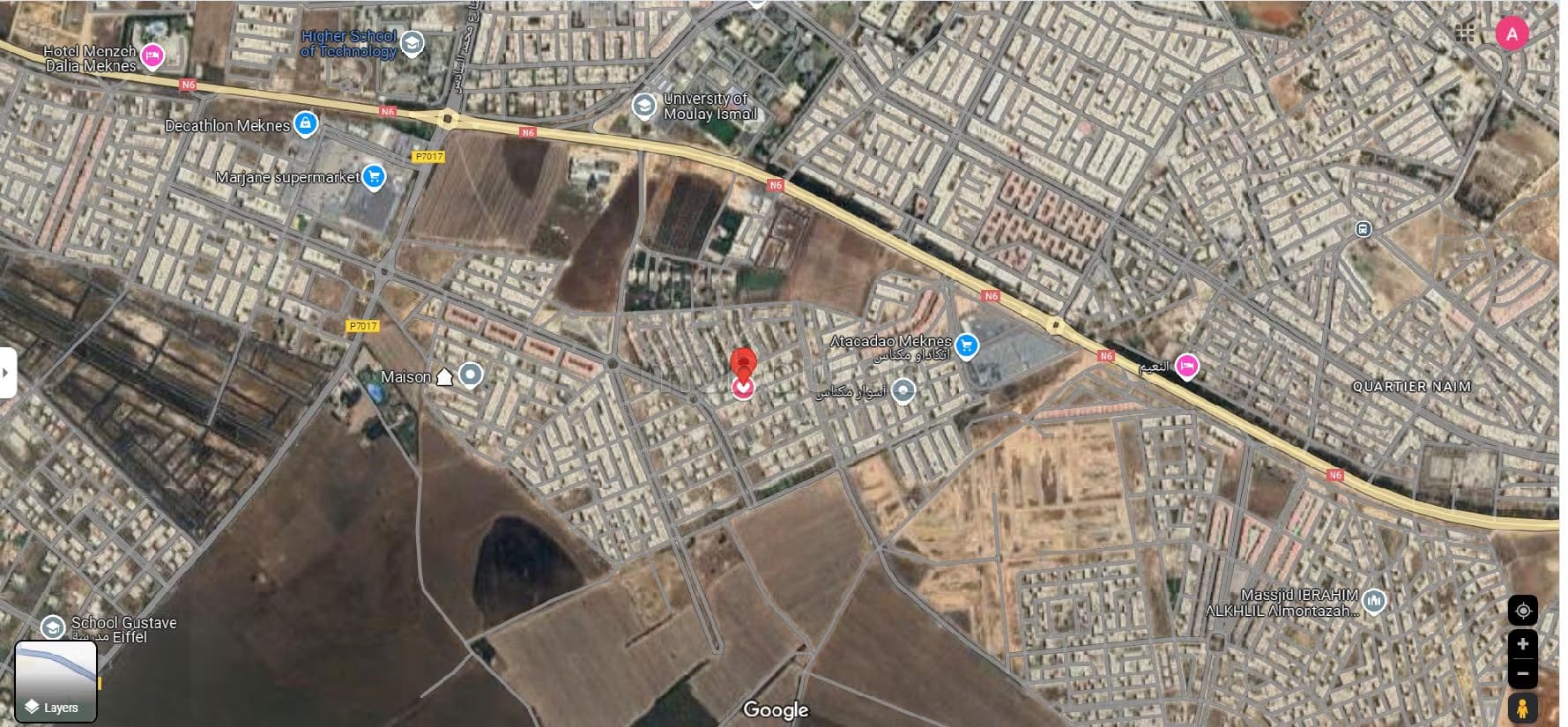 LOT Terrain villa 205 m² Riad Alismailia