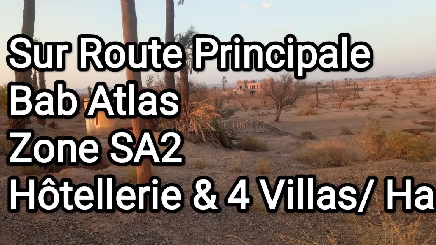Terrain Titré Constructible À Vendre sur rte Bab Atlas km11