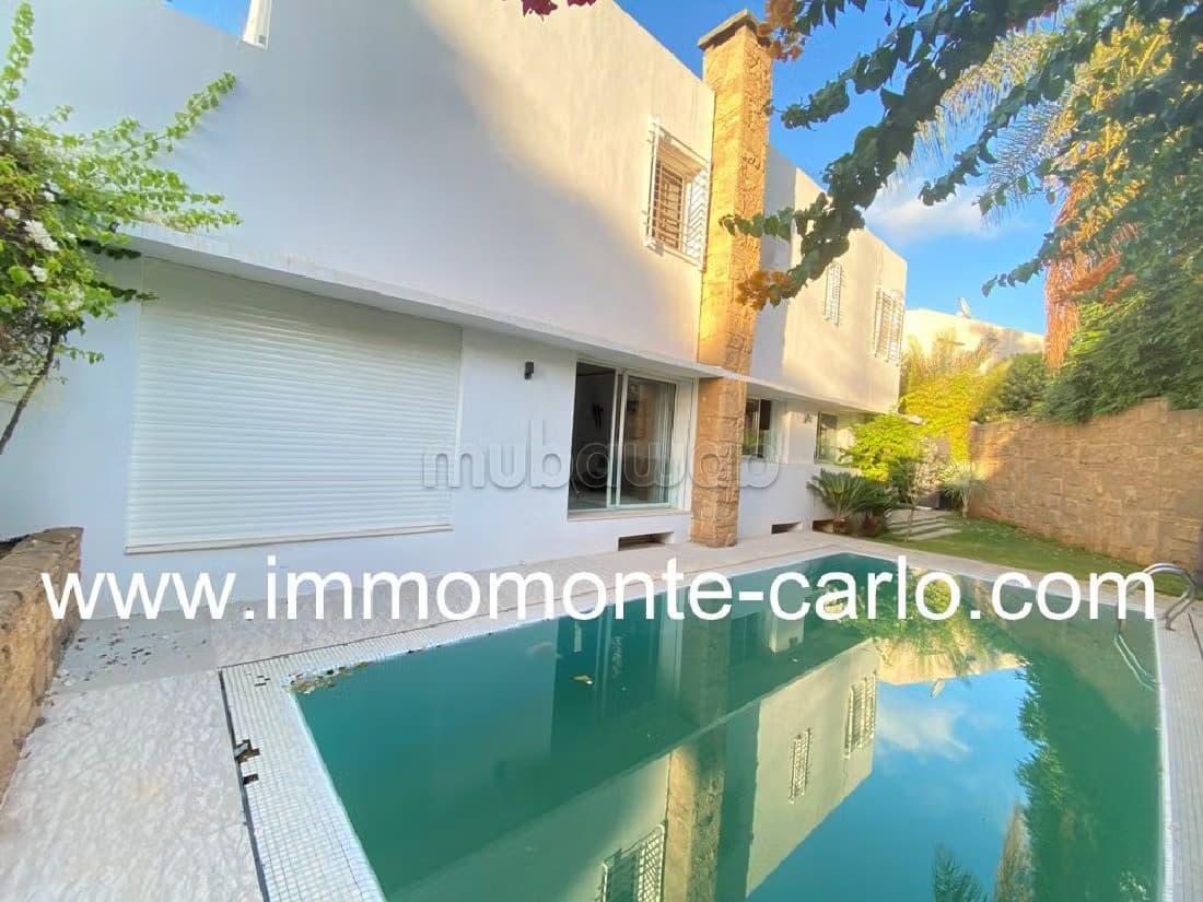 Villa avec piscine et chauffage central Agdal Rabat