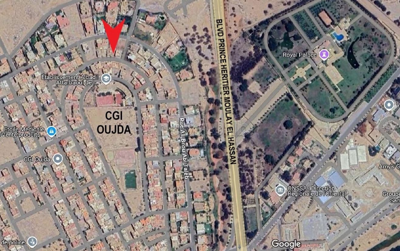 Terrain 215 m² zone villa – Quartier CGI, Oujda
