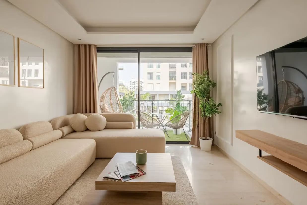 Charmant et spacieux 3BR /Prestigia Rabat/À pied du stade