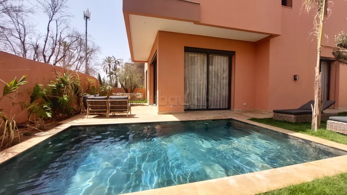 En construction villa palmeraie