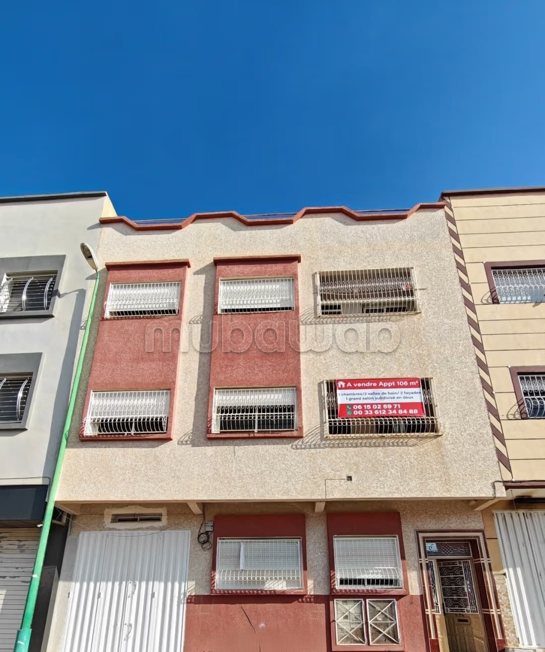 Appt 2 FAÇADES à Riad Ismailia Anassi 106 m2