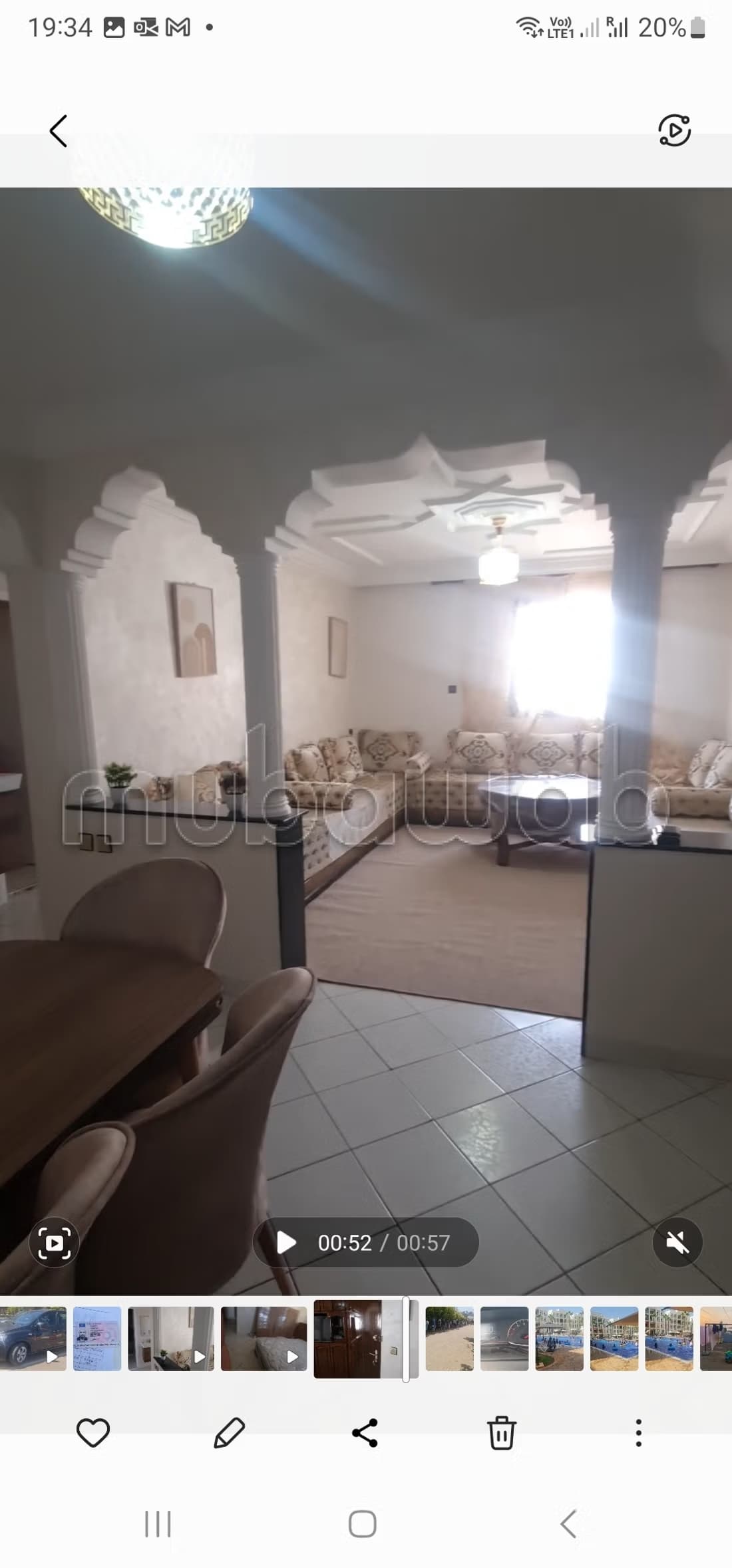 Apparemment meublé 2ème étage 2 façade