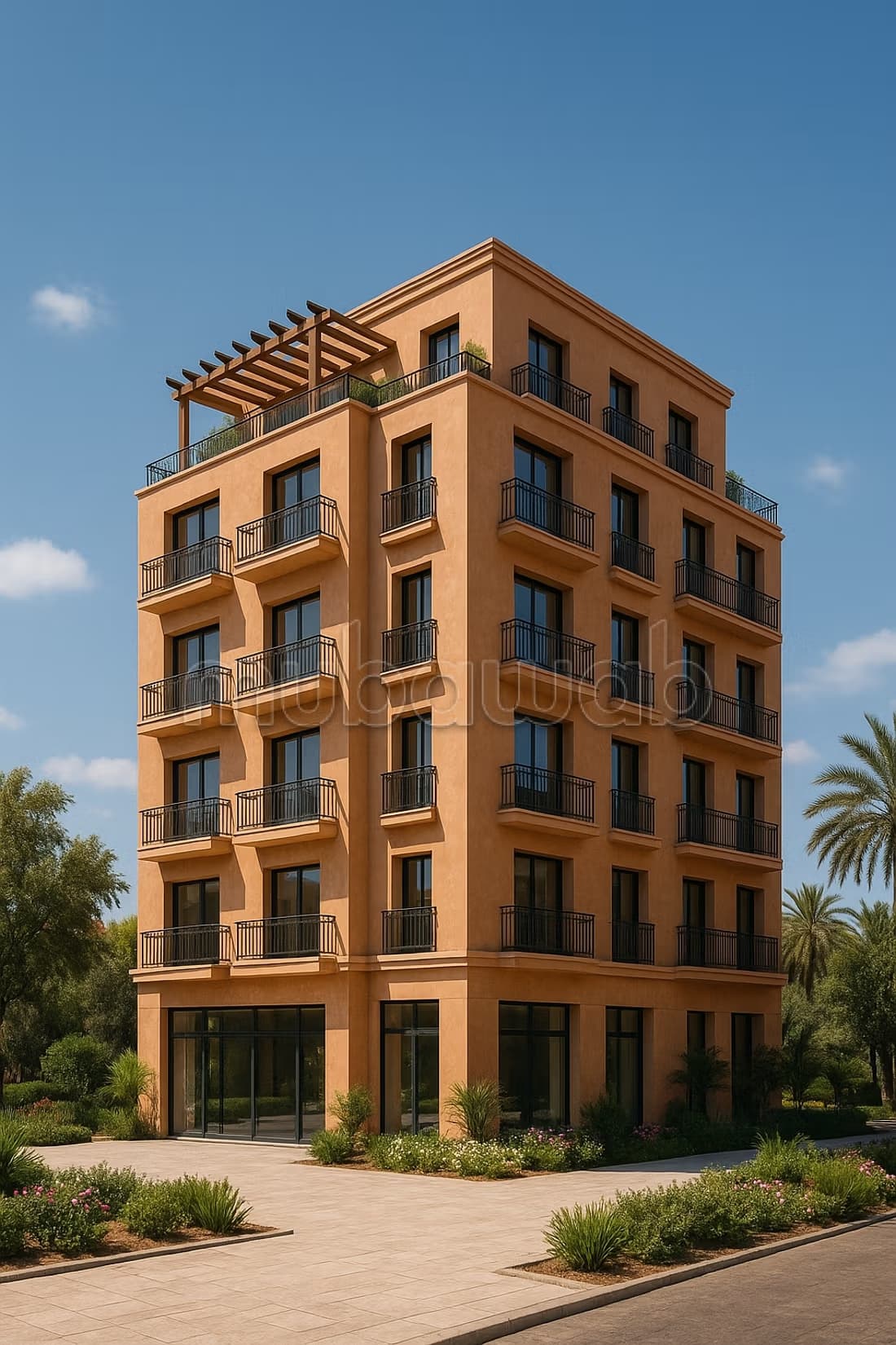 Vente terrain R5 à Guéliz. Surface de 500 m²