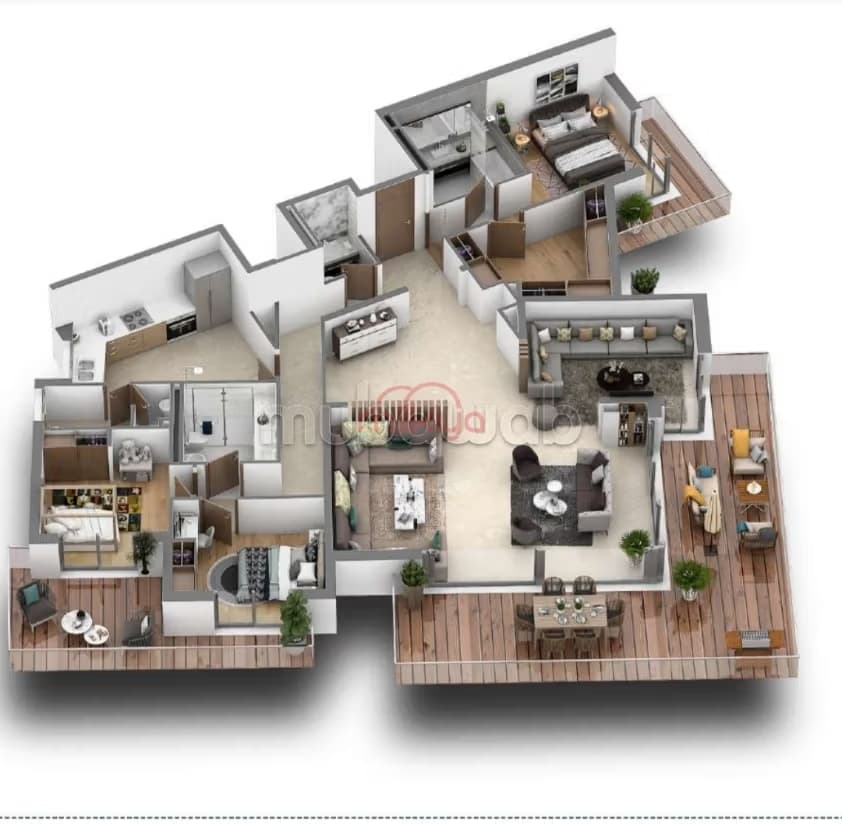Location Appartement à aïn diab