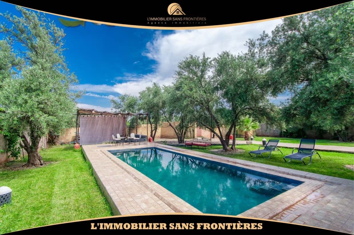 Villa meublée à Route d’Amizmiz km 17, plain pied piscine pr...
