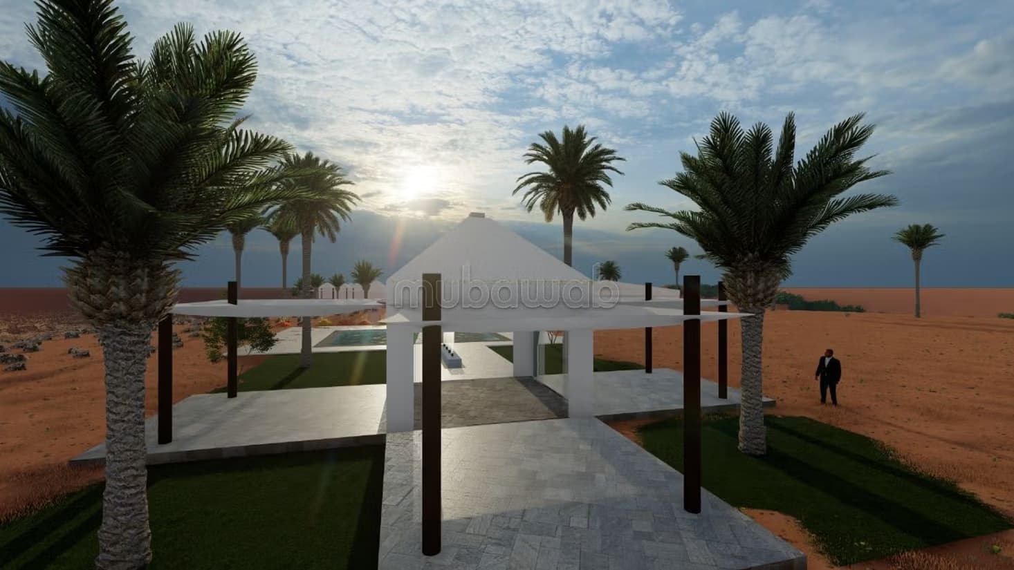 Terrain zone touristique