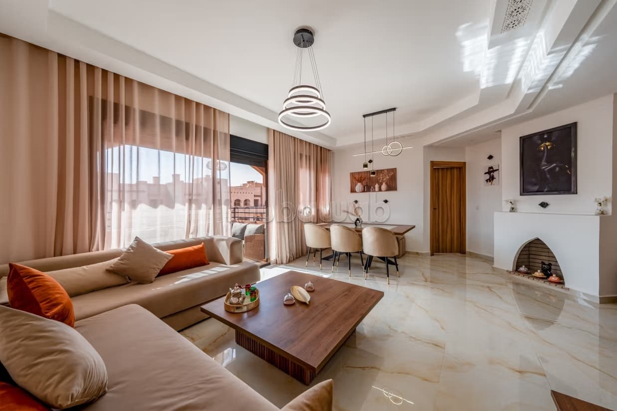 Luxueux appartement meublé location longue durée Marrakech