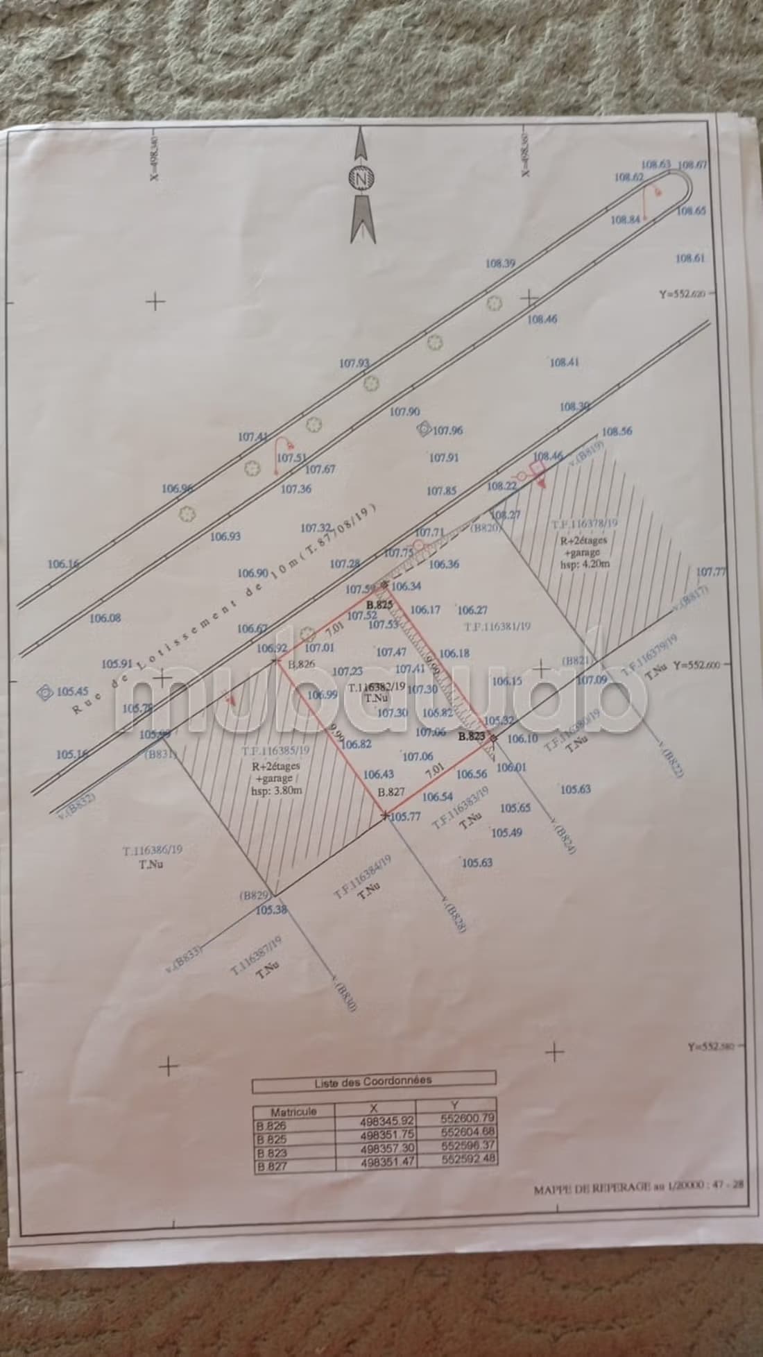 Vente terrain à Medina. Superficie 70 m²