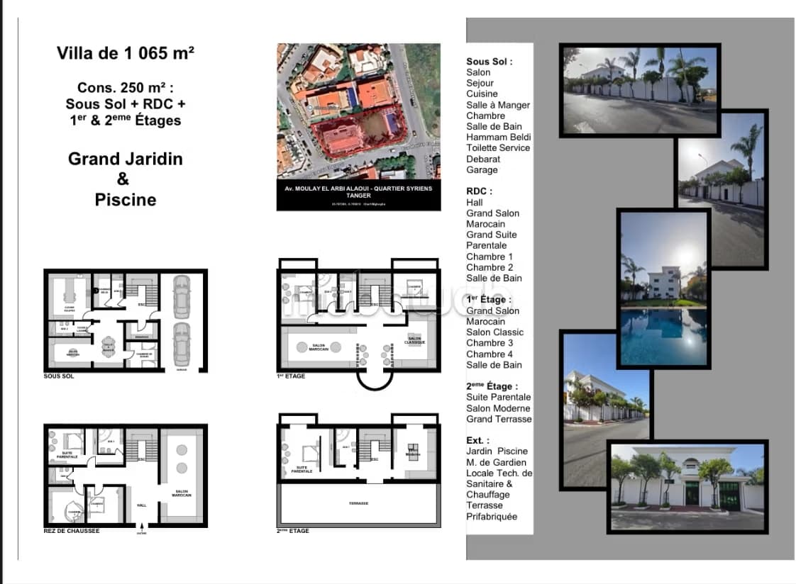 Prestigieuse Villa de 1 065 m² avec Piscine, située dans le...
