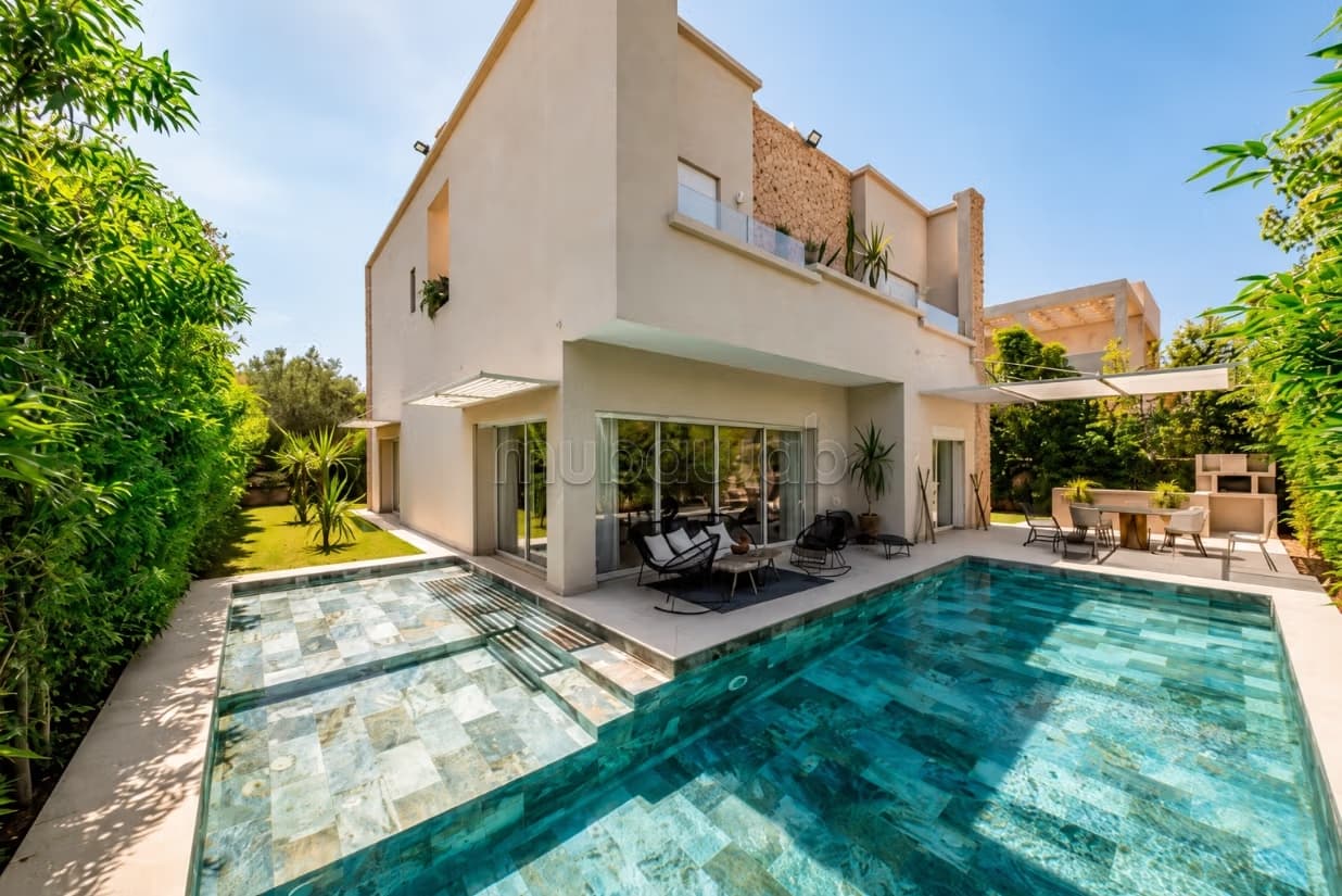 Amelkis 1: Villa à louer meublée 5Ch, Piscine 14X4 en L chau...