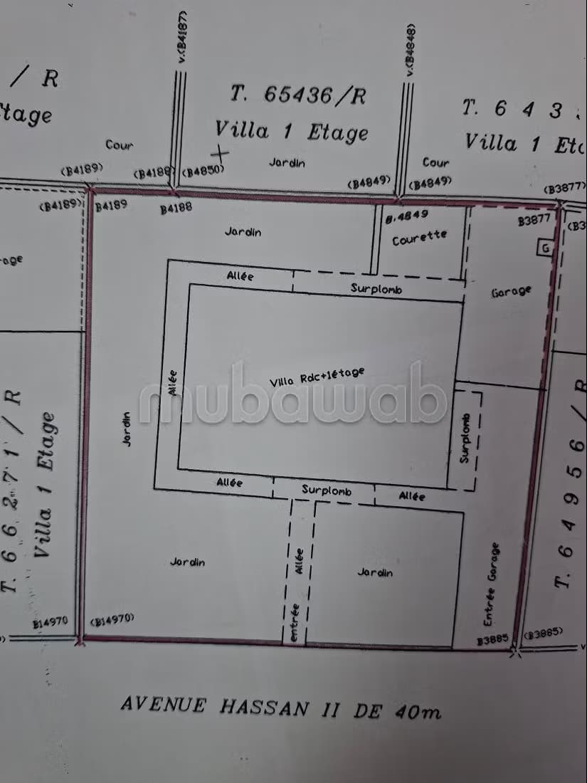 Grande villa sur terrain de 407 m² pour bureau