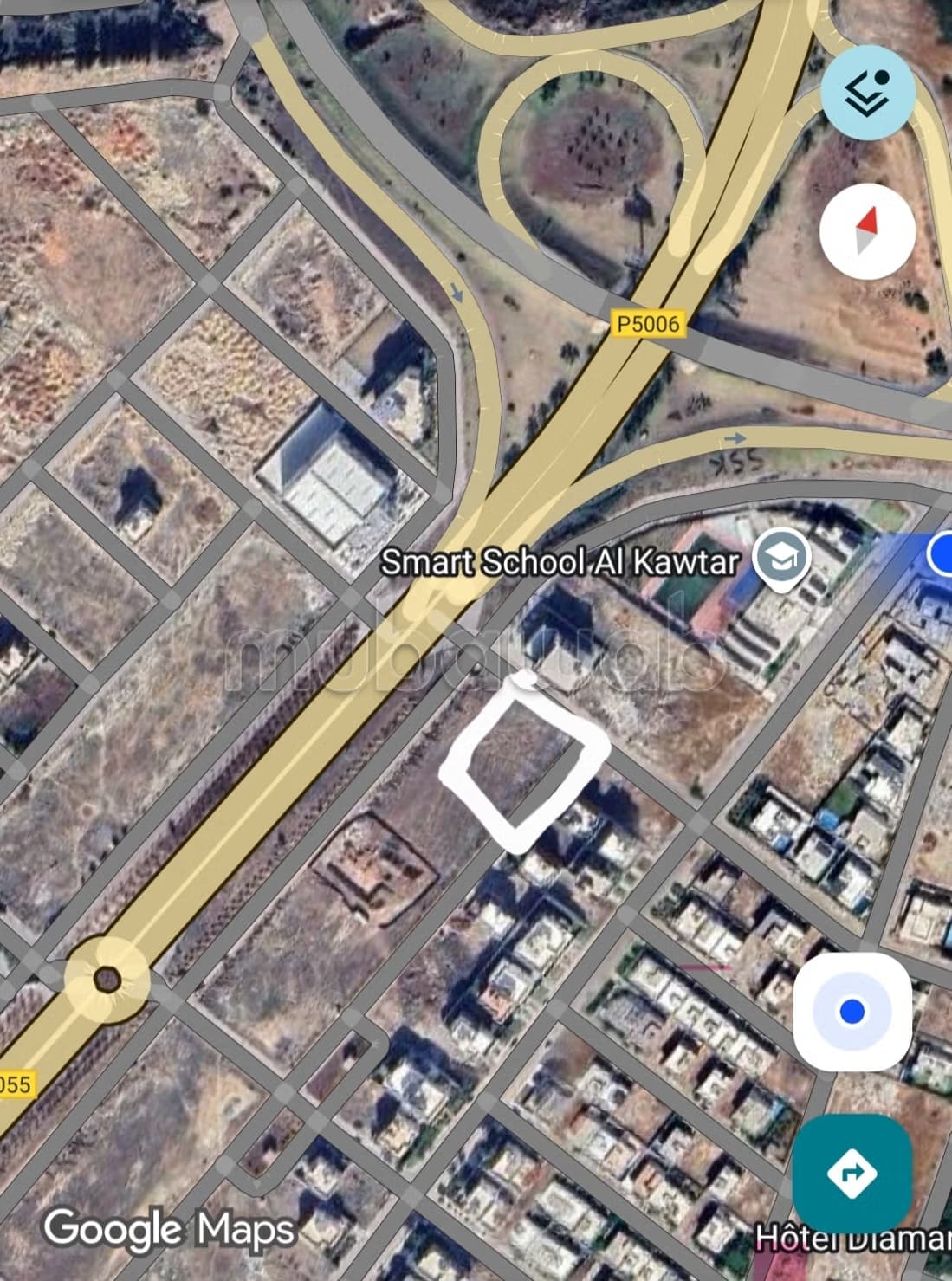 Vente de terrain à Californie fes. Surface totale 705 m²