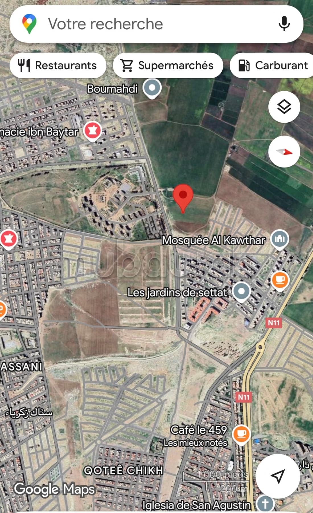 Terrain résidentiel 4 ha à vendre, centre Settat