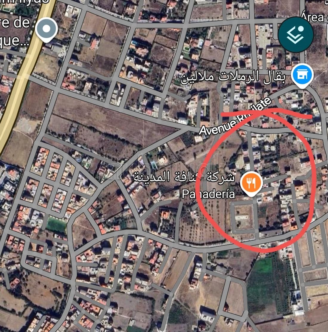 Terrain en vente à Route de Ceuta. Superficie 120 m²