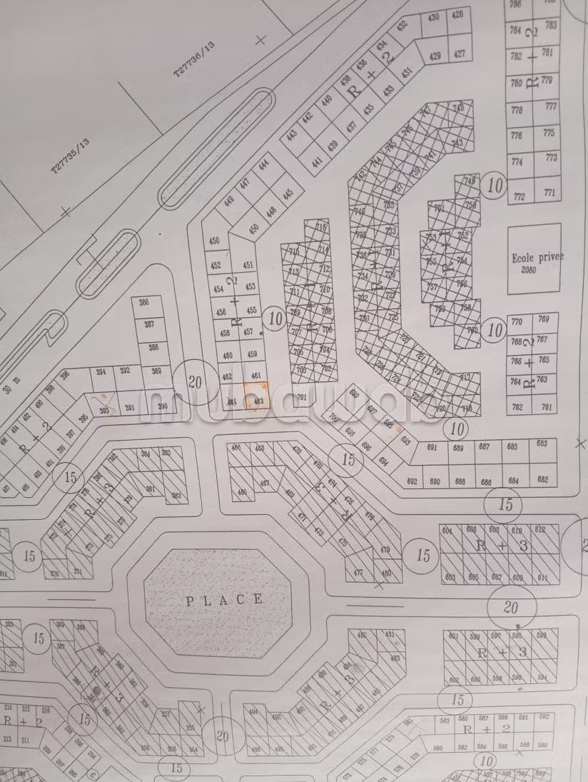 Vente de terrain à Bir Rami Est. Surface totale 117 m²