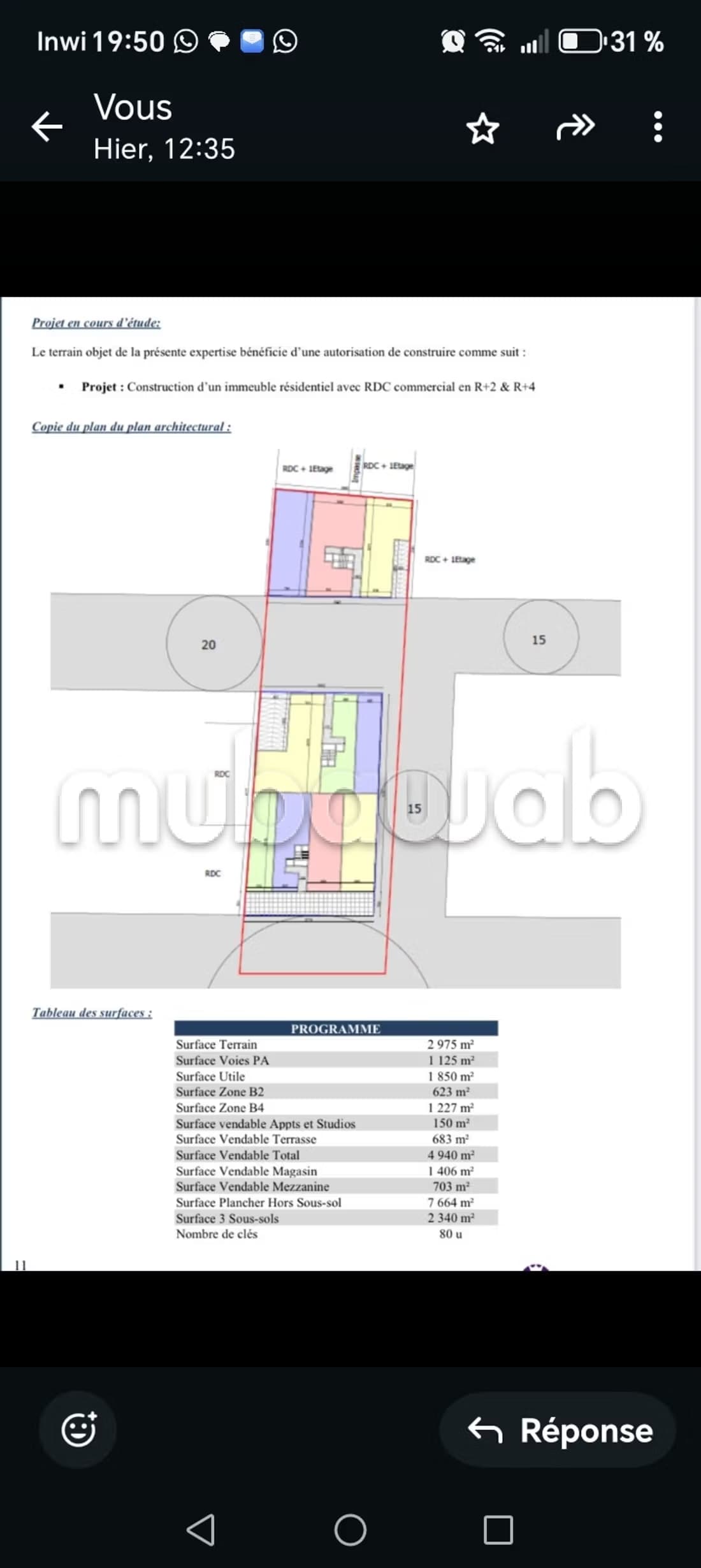 Beau terrain à la vente à Ghazoua. Superficie 2000 m²