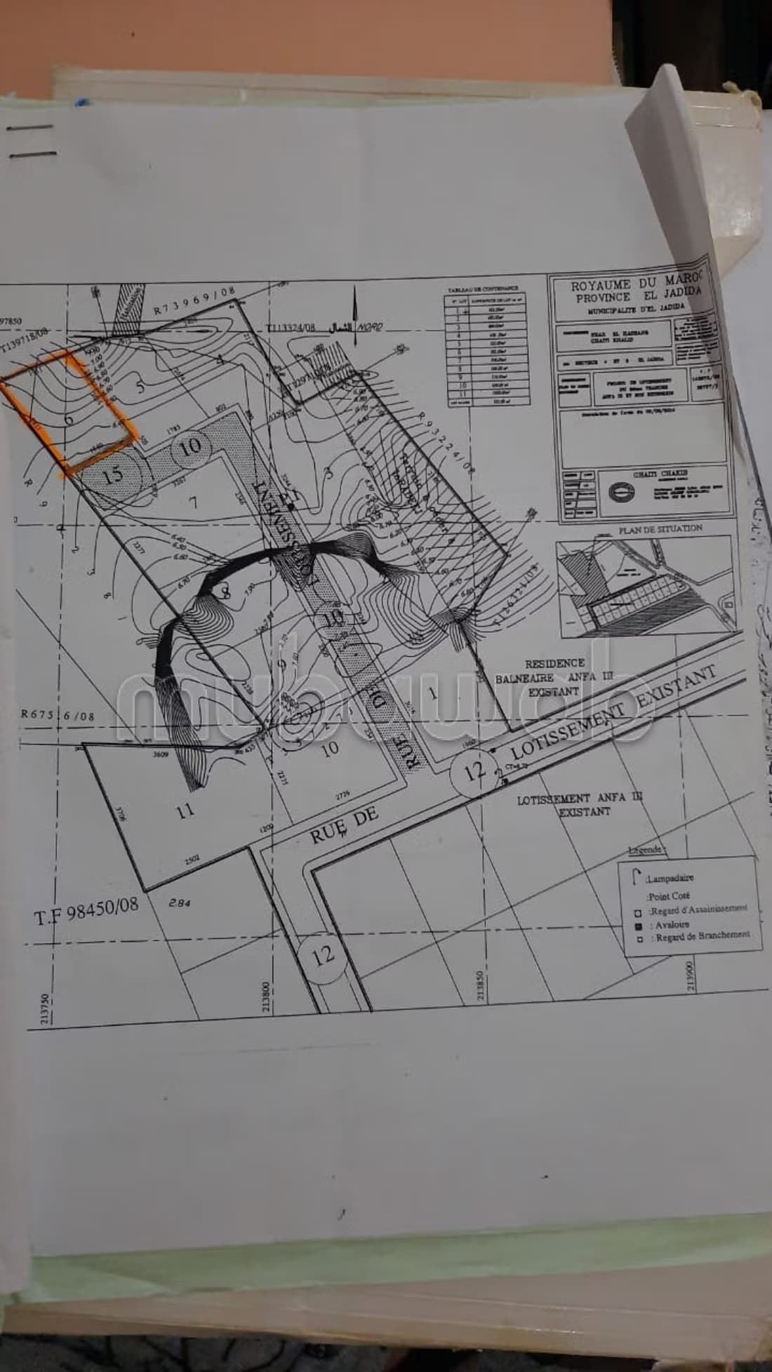 Terrain nu pour construction de villa isolé, de 503 m²