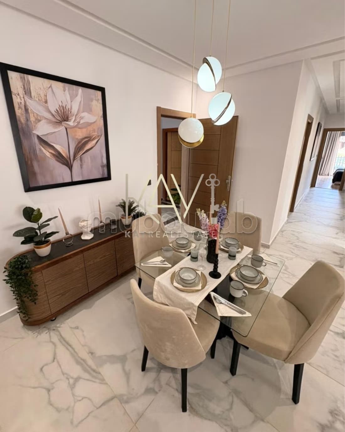 Appartement lumineux de 2 chambres – Surface entre 67 m² et...