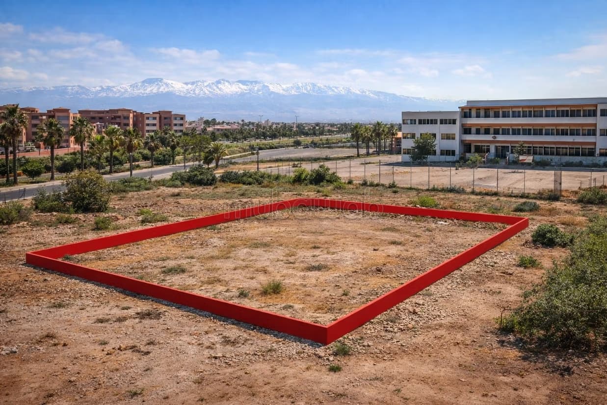 À vendre – lot autorisé pour école à marrakech