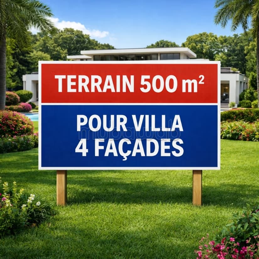 Terrain à vendre pour villa 500 m² – Golf Kénitra