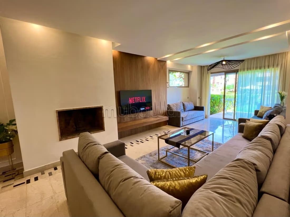Location d'un appartement à Agdal. Surface de 110 m². Meublé