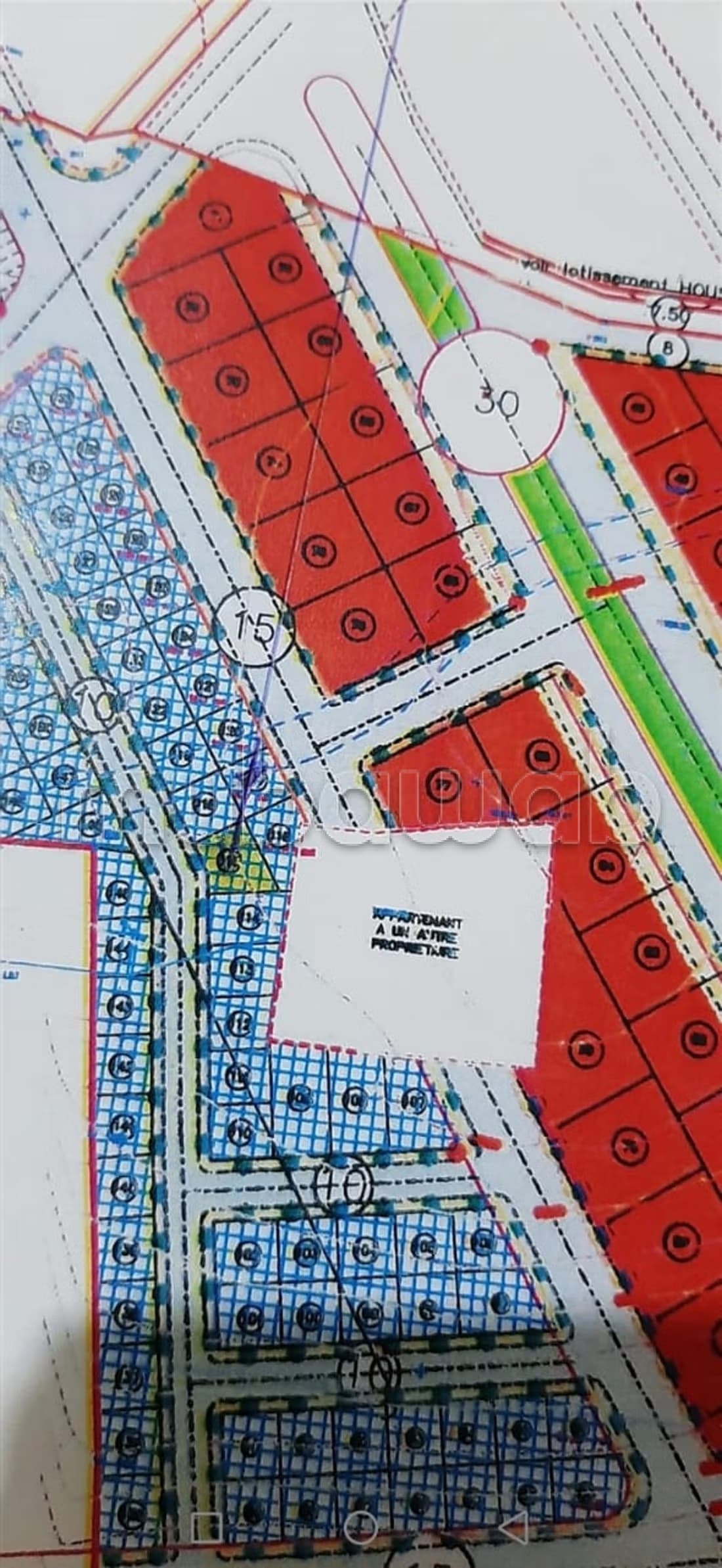 Lot de terrain à vendre 100 mètres carrés