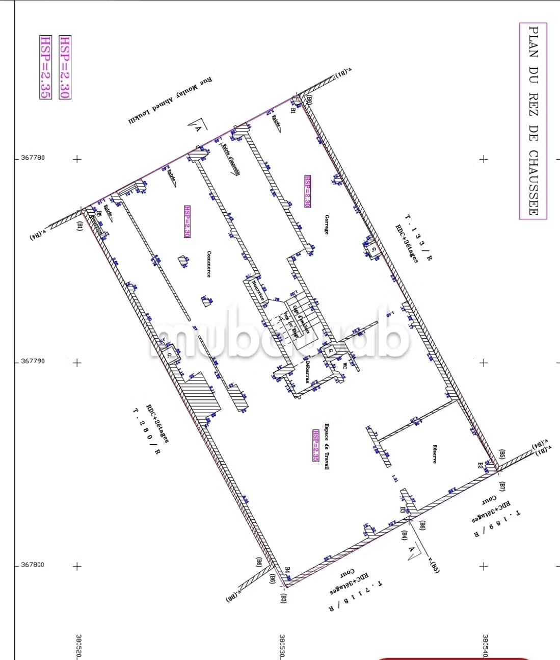 Immeuble ancien à vendre sur le haut hassan 252 m² R3