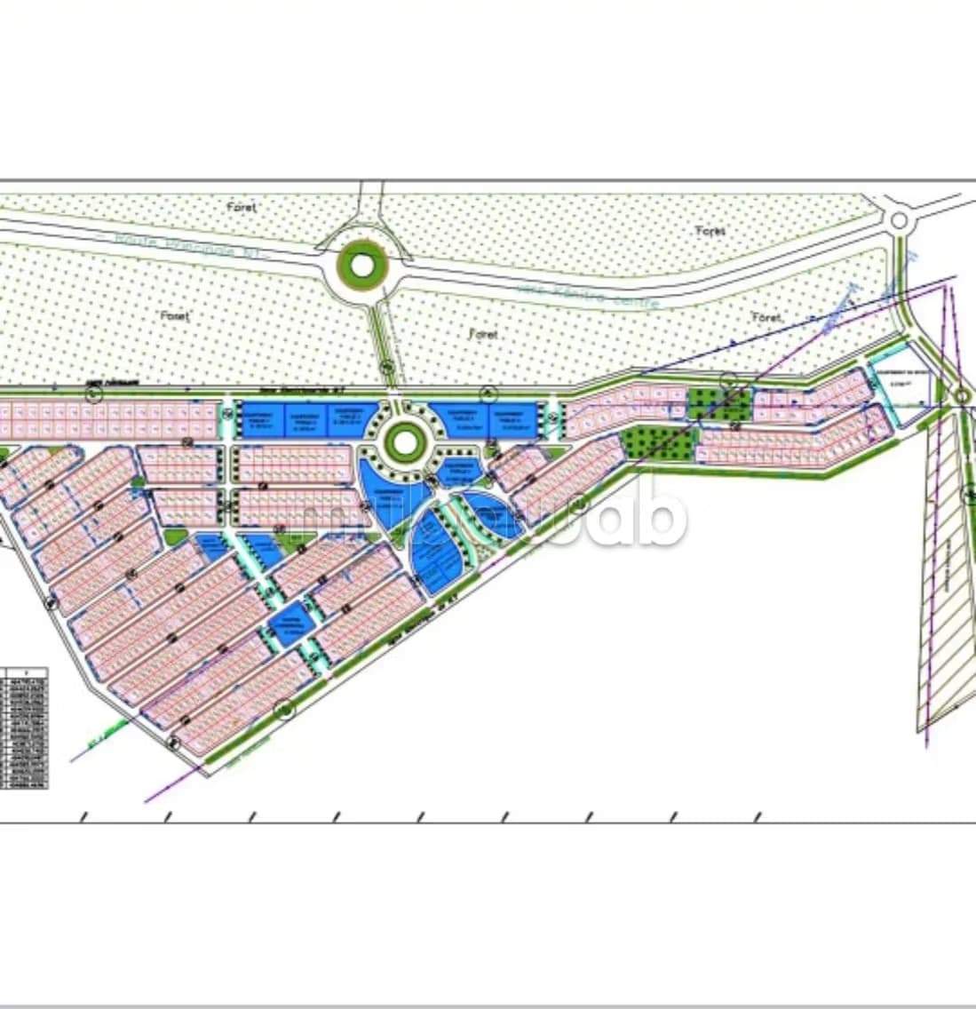 Terrain villas a vendre 452 m