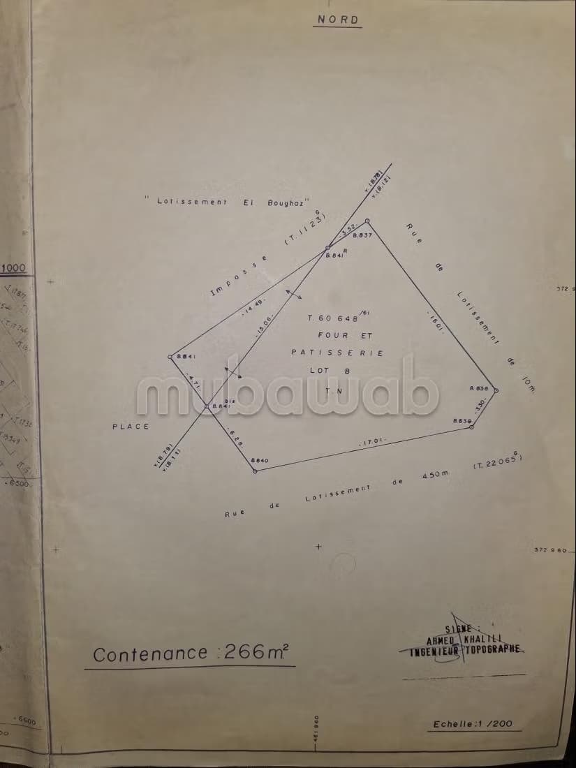 Terrain en vente à Hay El Boughaz Lotissement Zaoudia. Surfa...