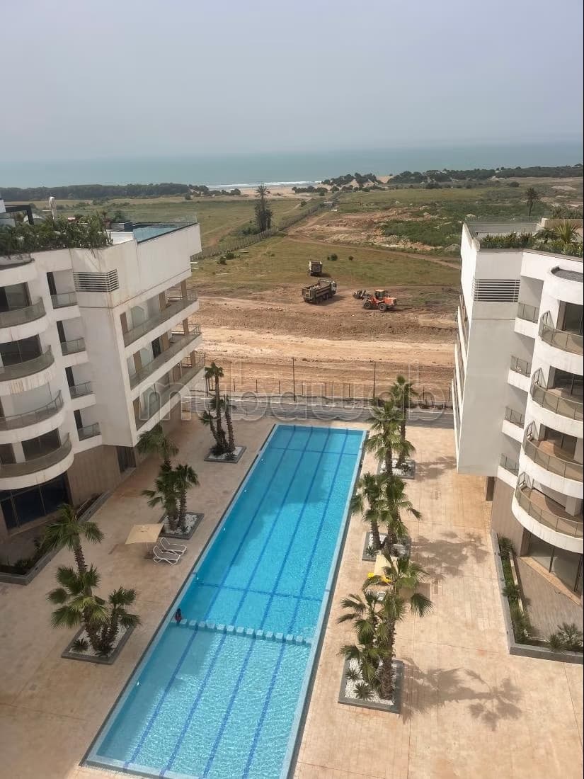 Ain Diab Extension. 2 chambres. Terrasse. Piscine