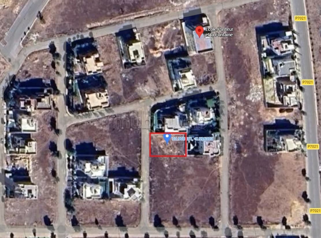 Terrain villa 600 m2, Riad Toulal 2