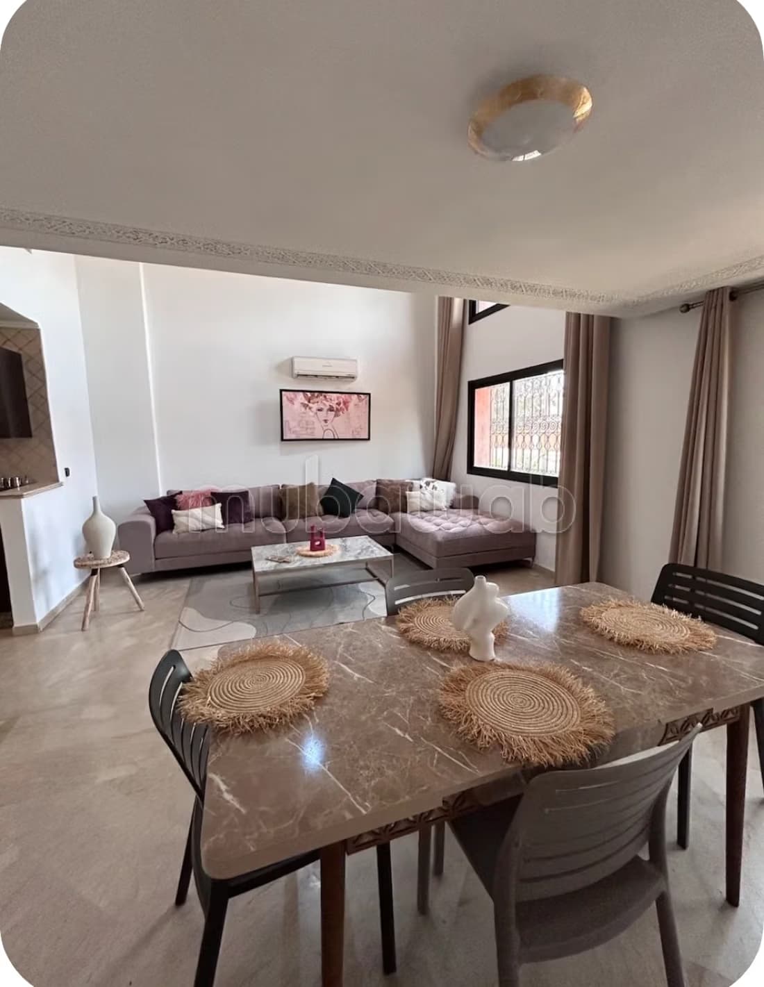 Louez cet appartement à victor Hugo. 3 pièces. Meublé
