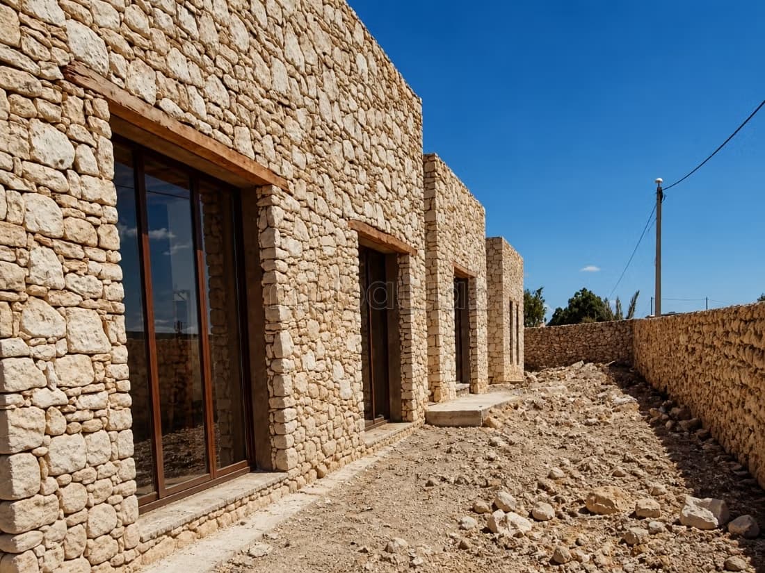 Villa en finition avec piscine et bungalow