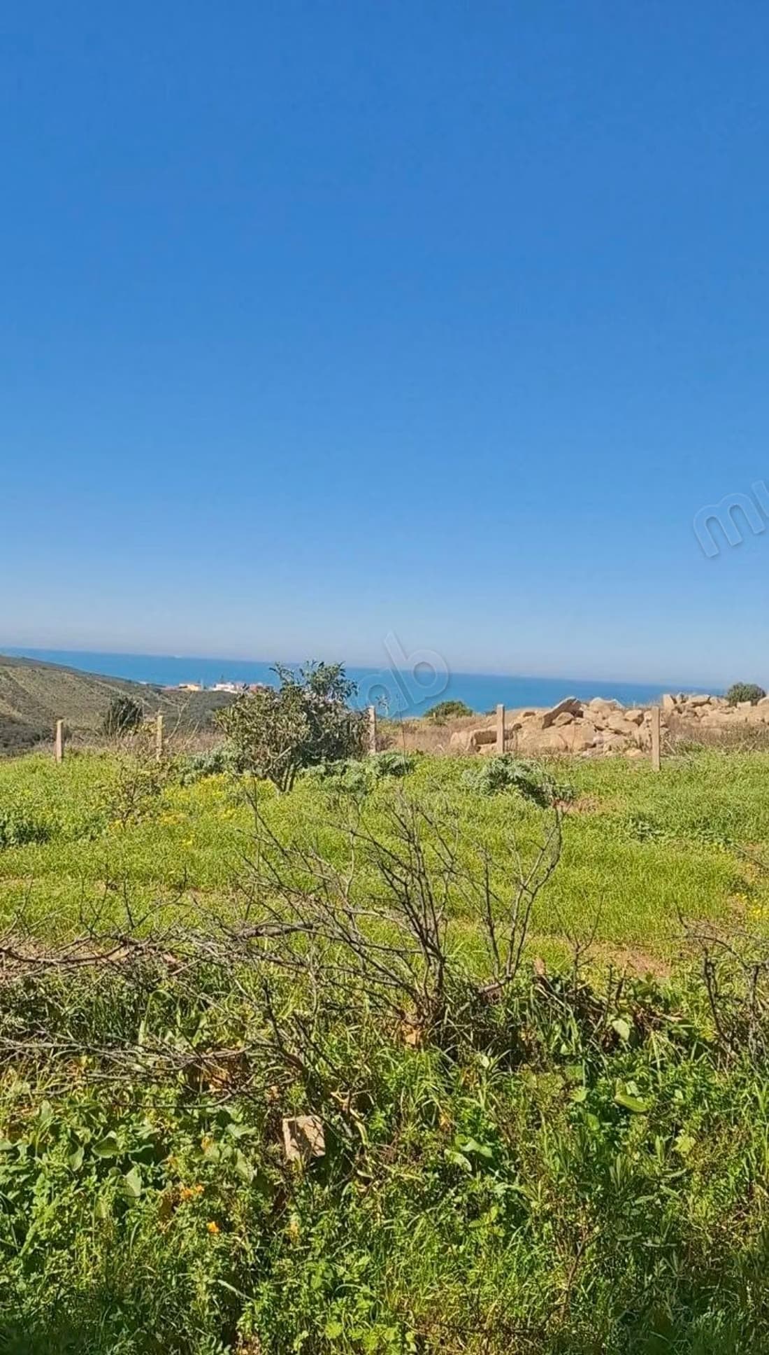 Terrain، 670m²، titré، vue mer، zone villa