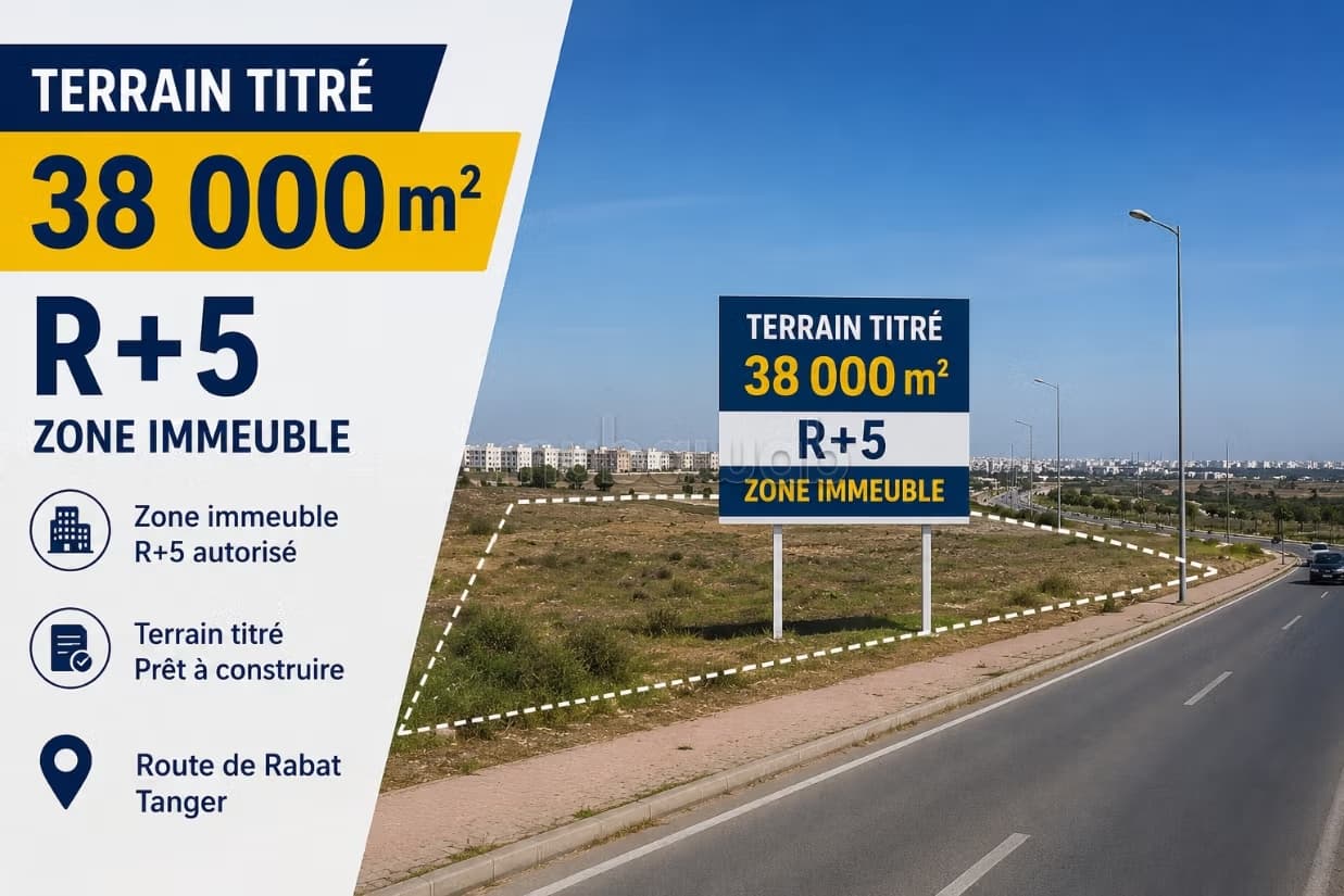 Investissement idéal Terrain commercial proche M