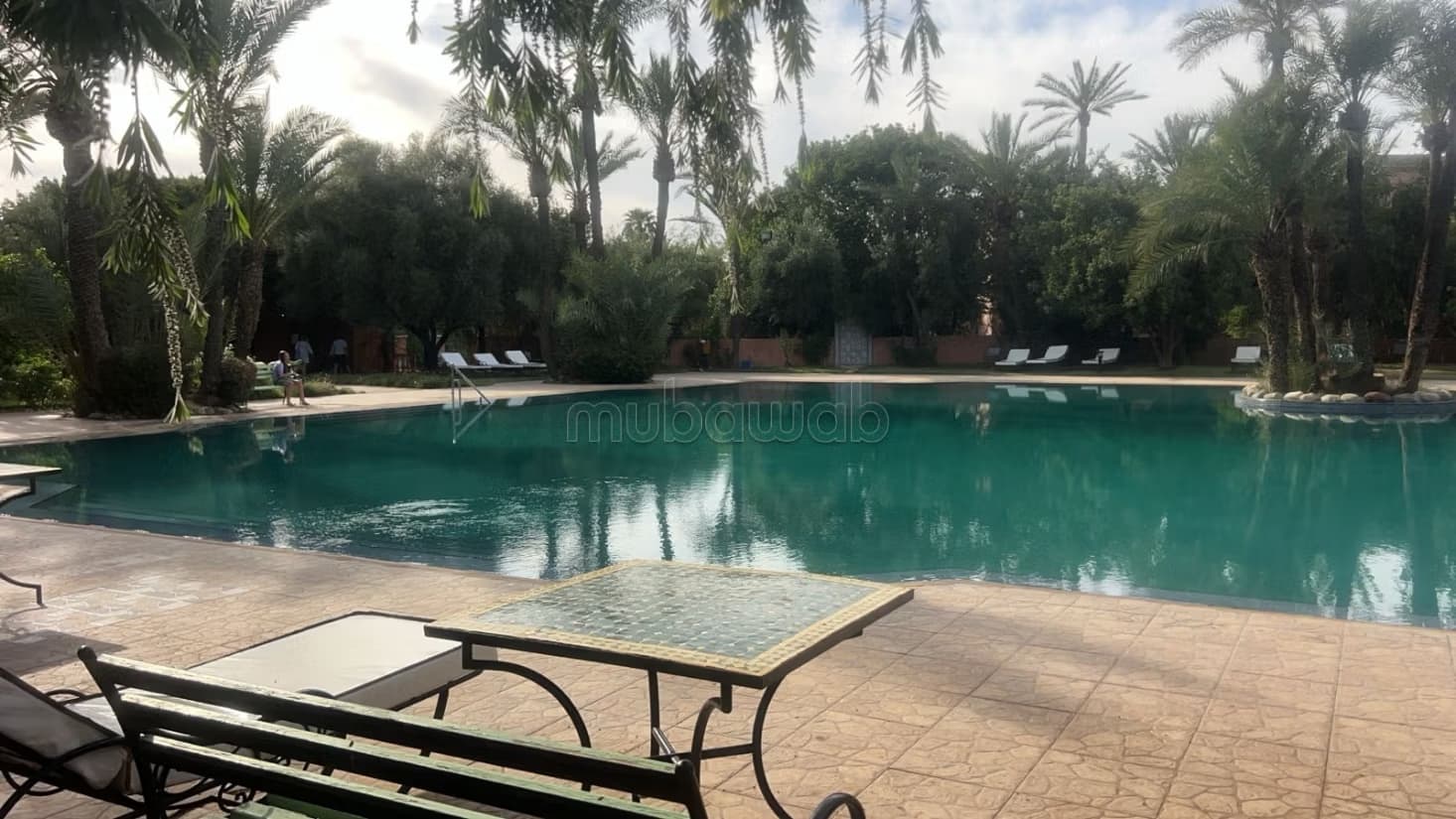 Rez de jardin meublé à la Palmeraie avec piscine