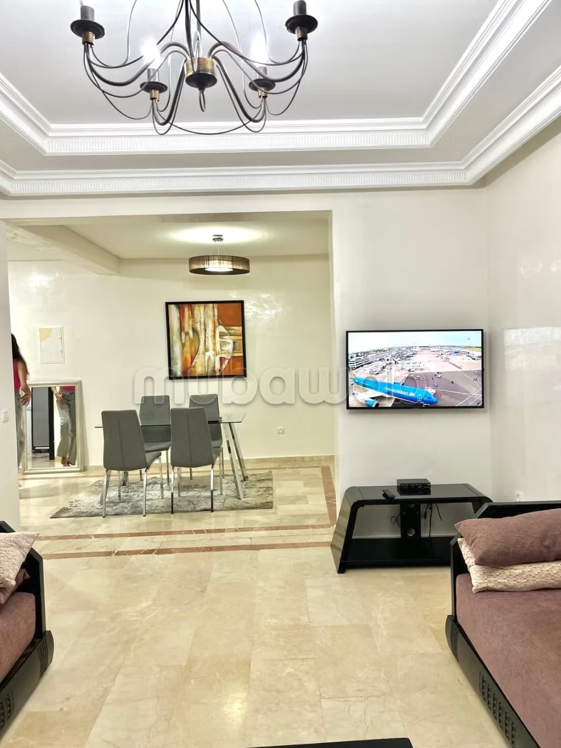 Très bel appartement en location à Riyad. Superficie 105 m²...