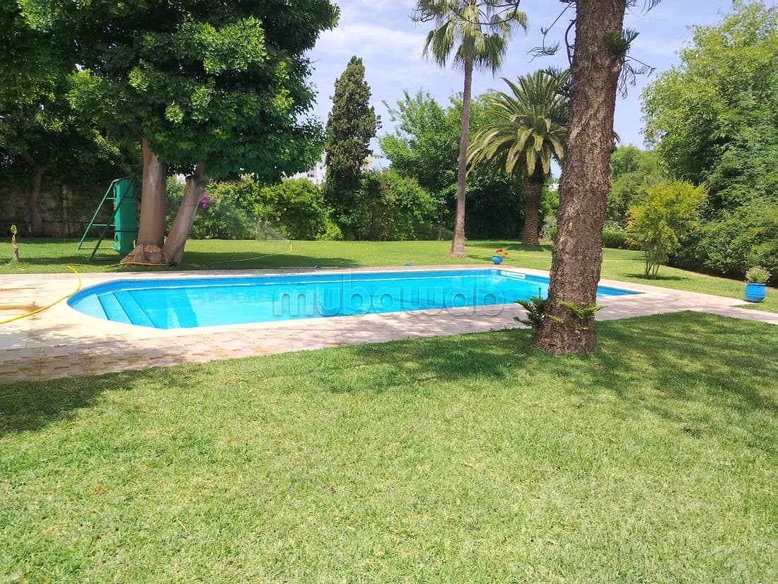 Villa avec piscine à loué à Souissi Rabat