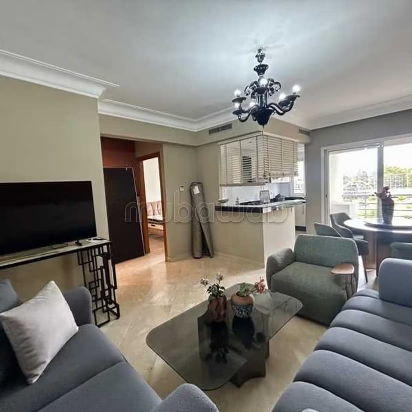 Appartement à Louer de 66.0 m² à Casablanca, Triangle D'Or
