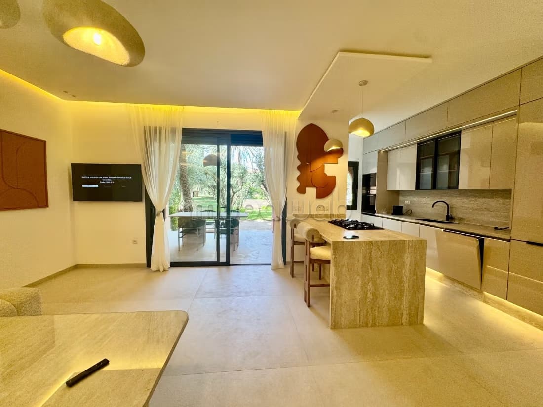 Palmeraie: Appartement 2 Chs entièrement rénové