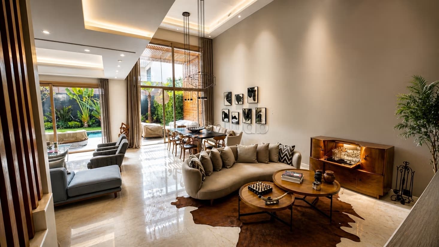 Superbe villa meublée 3 suites avec jardin
