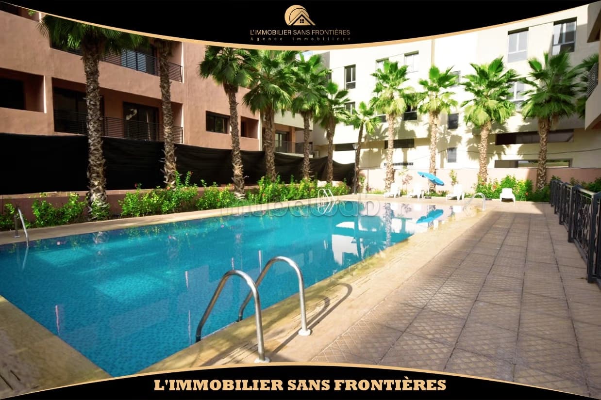 Appartement meublé 90 m² à louer à Targa, Marrakech — piscin...