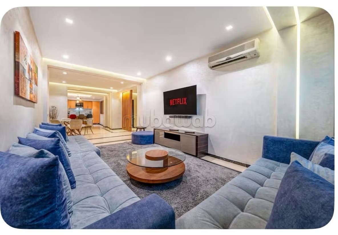 Superbe appartement à louer à Samlalia. 3 chambres. Meublé