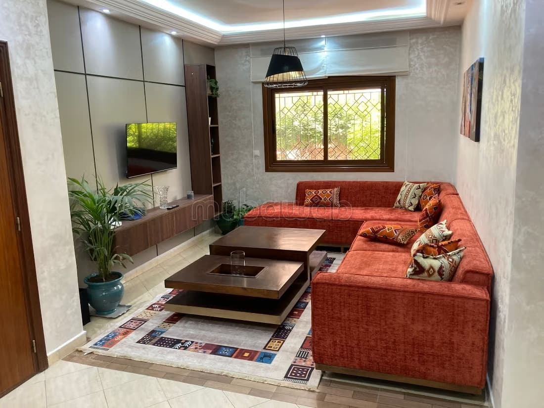 Appartement à louer à Hay Chrifa. Surface de 75 m². Meublé