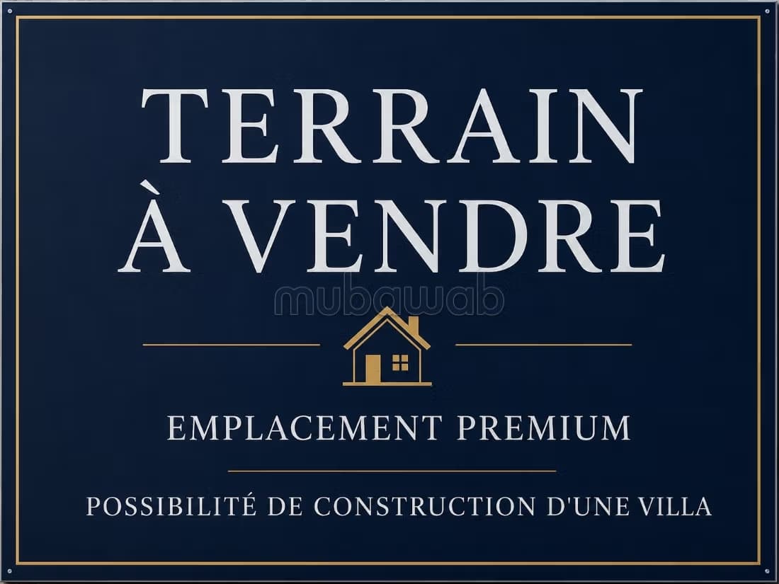 Terrain souissi 3800 dhs/m2