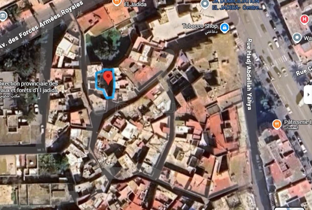 Terrain titré 80 m² au centre ville d'El Jadida