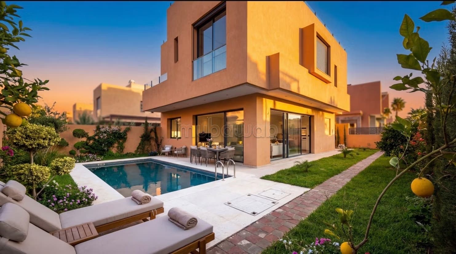 Villa de luxe à vendre juste à côté Argan Golf 3 façade jum...